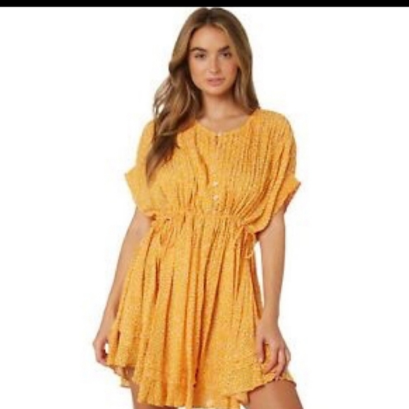 Marigold Bohemian Mini Dress Nwt 